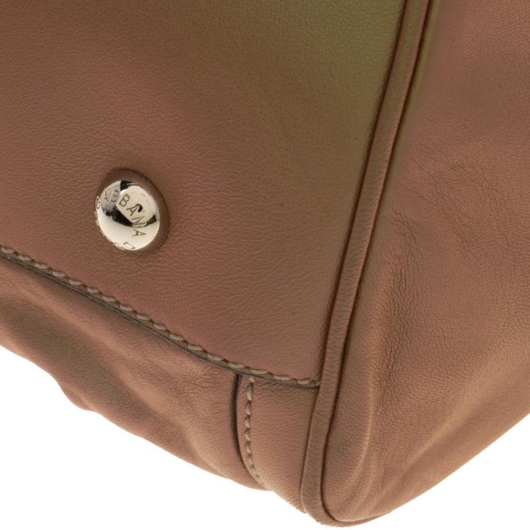 Pre Owned Dolce and Gabbana Copper Holographic Leather Miss Brooke Bag
