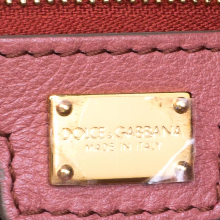 Pre Owned Dolce and Gabbana Multicolor Leather Medium Miss Sicily Shopper Tote
