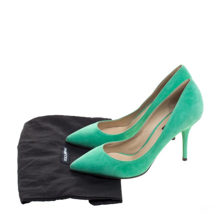 dolce and gabbana emerald heels