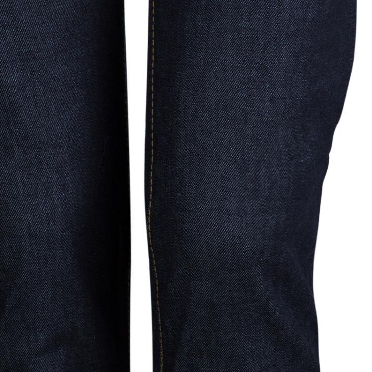 Pre Owned DSquared2 Indigo Dark Wash Denim Zip Detail Skinny Jeans M
