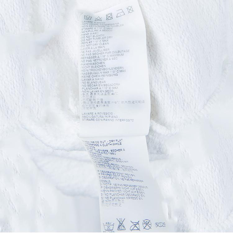 Pre Owned Dsquared2 White Graphic Print Sweatshirt S