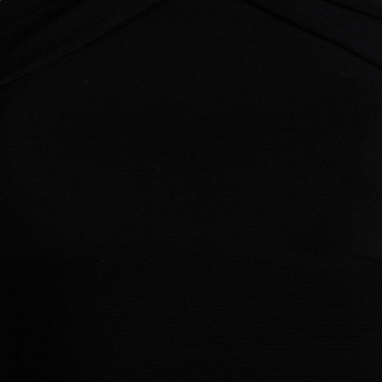 Pre Owned Dsquared2 Black Cross Front Detail Maxi Dress XS