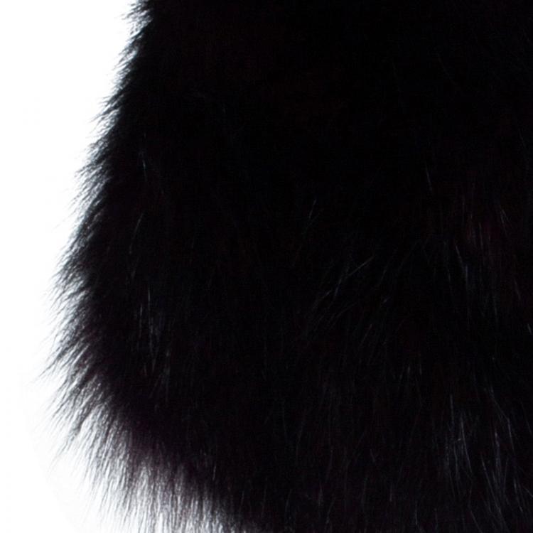 Pre Owned Elie Saab Amethyst Fox Fur Capelet OS