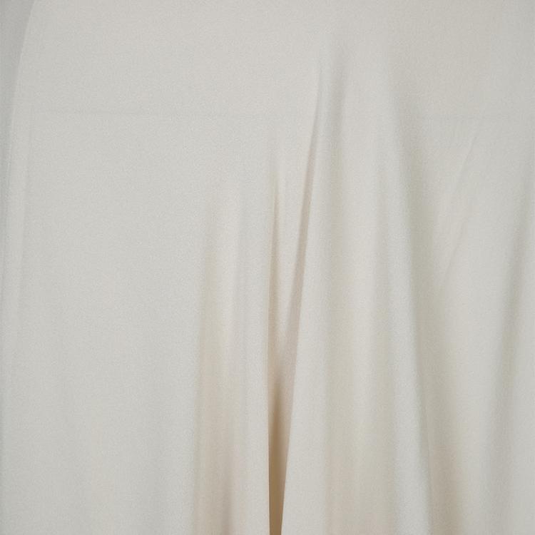 Pre Owned Elie Saab Ivory Double Slit Maxi Skirt M