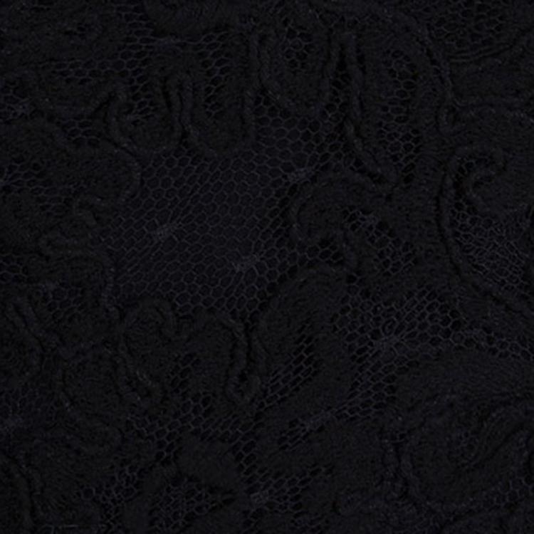 Pre Owned Elie Saab Black Lace Long Sleeve Gown S