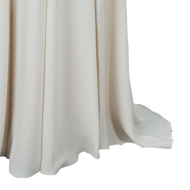 Pre Owned Elie Saab Ivory Double Slit Maxi Skirt M