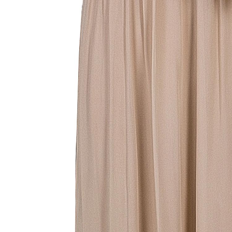 Pre Owned Elie Saab Beige Beaded Gown M