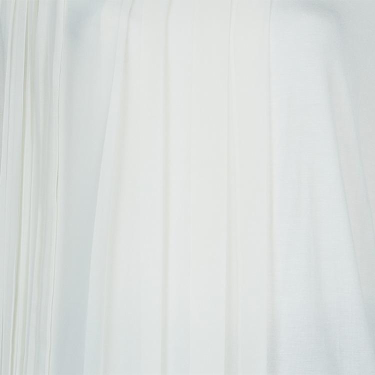 Pre Owned Elie Tahari White Pleated Top XL
