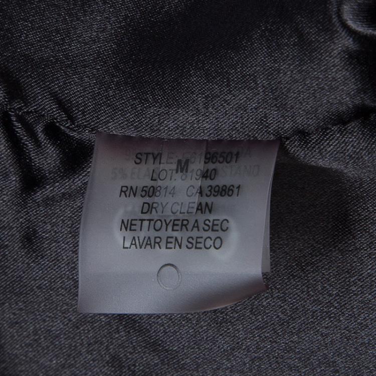 Pre Owned Elie Tahari Black Silk Draped One Shoulder Top M