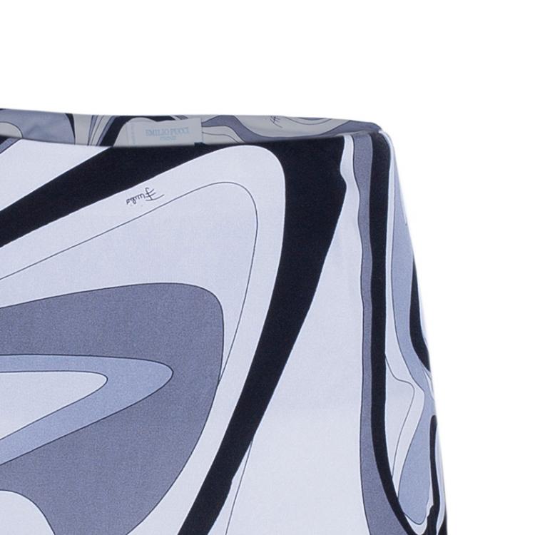Pre Owned Emilio Pucci Printed A-Line Skirt S
