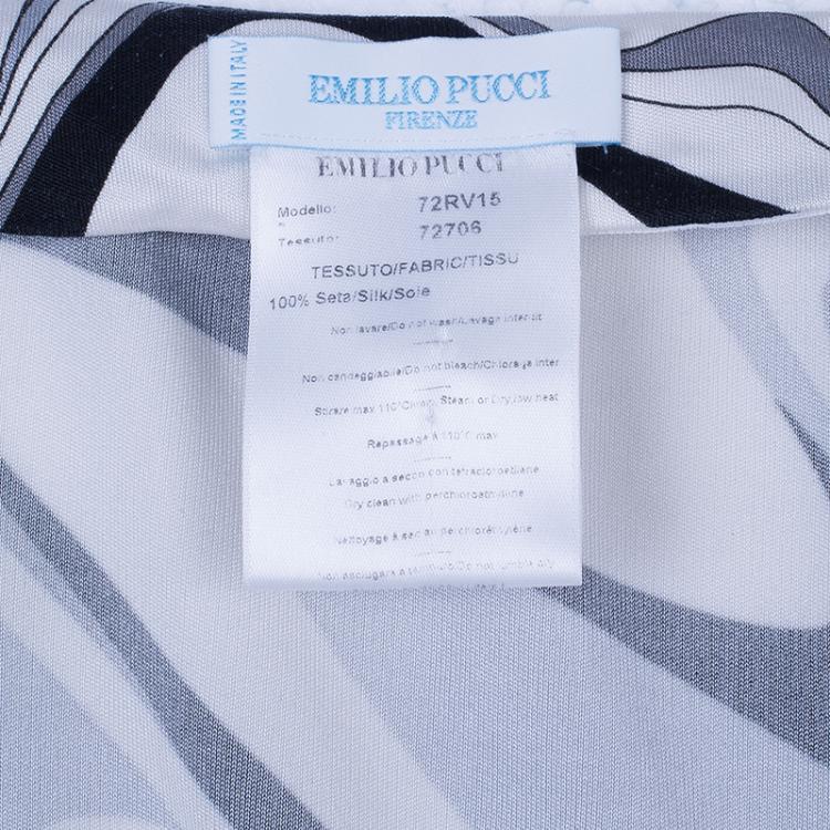 Pre Owned Emilio Pucci Printed A-Line Skirt S