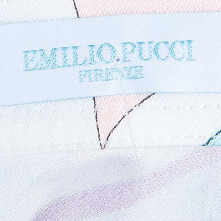 Pre Owned Emilio Pucci Printed A-Line Skirt M
