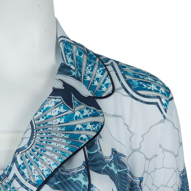 Pre Owned Emilio Pucci Mutlicolor Print Long Sleeve Top S