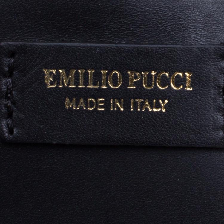 Pre Owned Emilio Pucci Multicolor Printed PVC Boston Bag