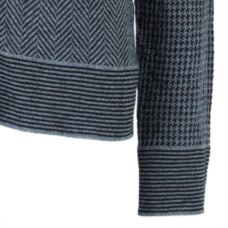 Pre Owned Emporio Armani Grey Cardigan M