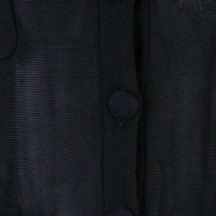 Pre Owned Emporio Armani Black Cardigan M