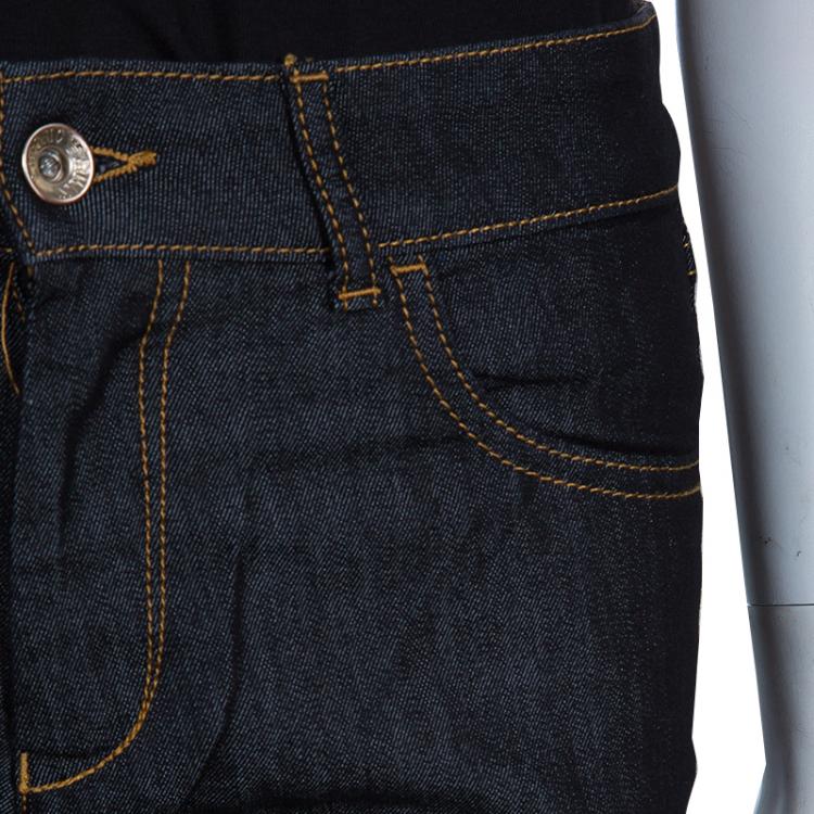 Pre Owned Emporio Armani Blue Jourdan Denim Jeans S