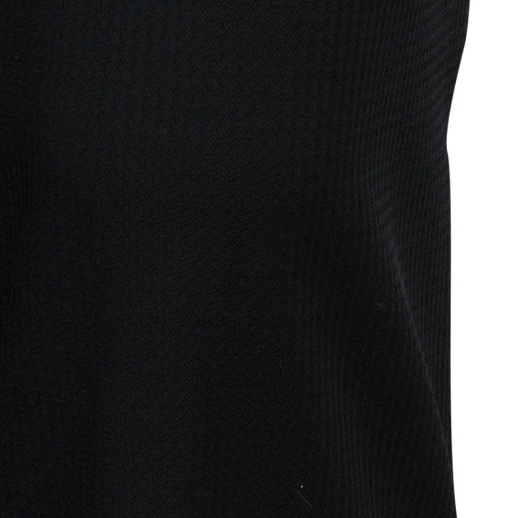 مملوكة مسبقًا Emporio Armani Black Straight Fit Trousers S
