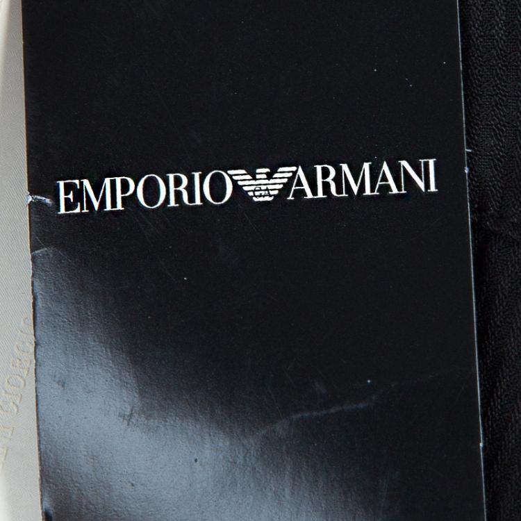 مملوكة مسبقًا Emporio Armani Black Straight Fit Trousers S