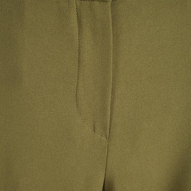 مملوكة مسبقًا Emporio Armani Green Paneled Trousers S
