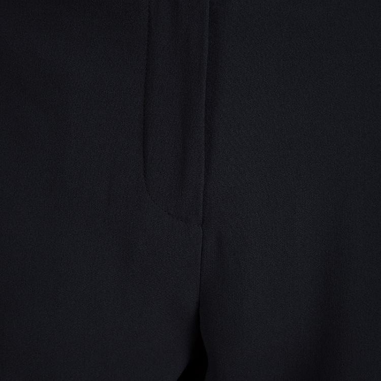 Pre Owned Emporio Armani Grey Contrast Panel Detail Trousers M