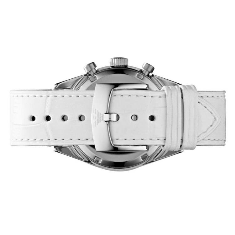 Pre Owned Emporio Armani Mother of Pearl Stainless Steel AR6011 Women's Wristwatch 35MM