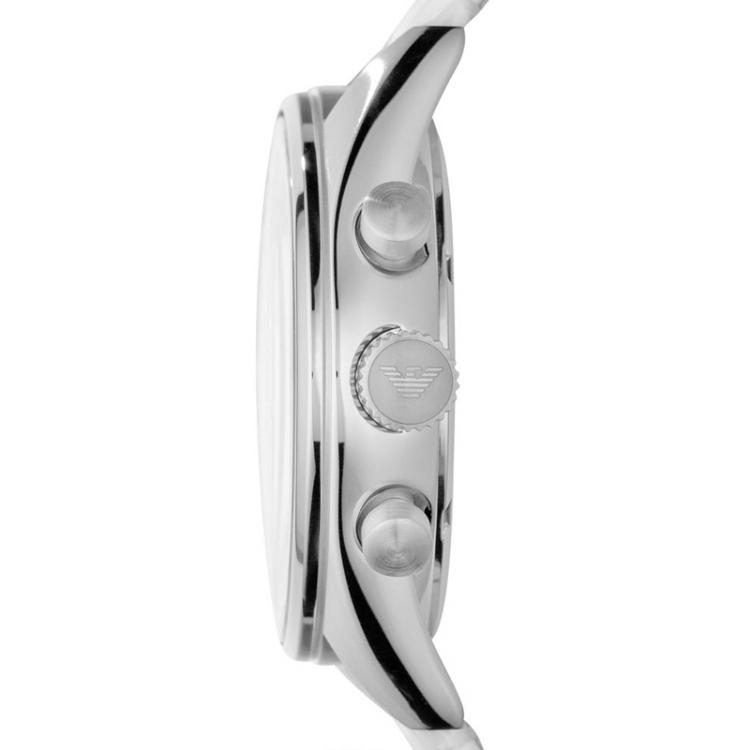 Pre Owned Emporio Armani Mother of Pearl Stainless Steel AR6011 Women's Wristwatch 35MM