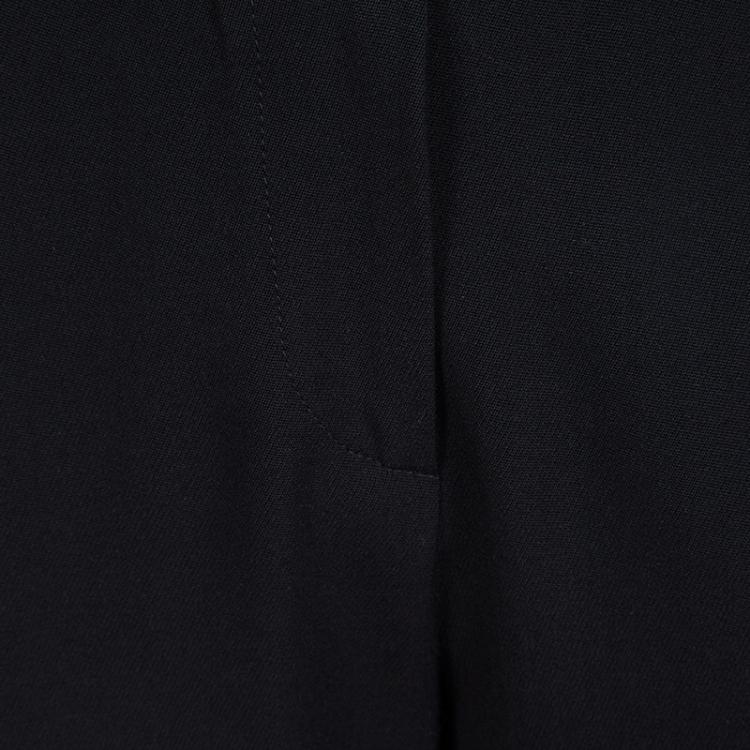 Pre Owned Emporio Armani Black Wide Leg Trousers M