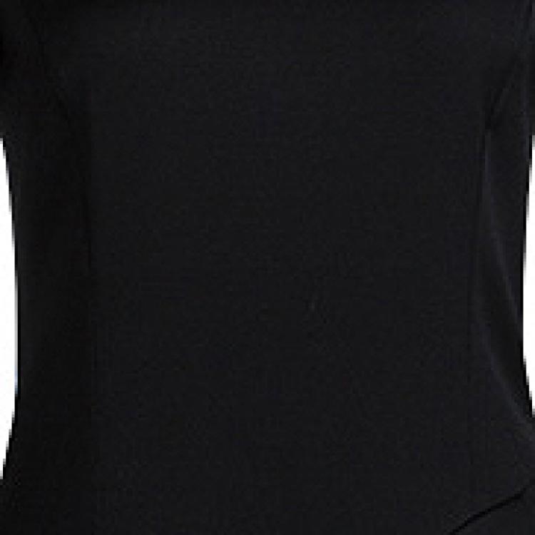 مملوكة مسبقًا Emporio Armani Black High Neck Long Sleeve Dress M