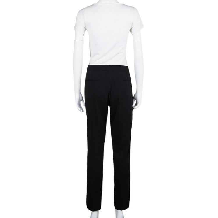 Pre Owned Emporio Armani Black Loose Fit Pants L