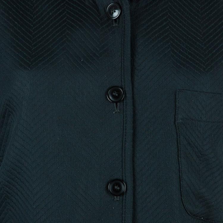 Pre Owned Emporio Armani Black Short Sleeve Jacket S