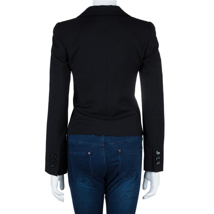 مملوكة مسبقًا Emporio Armani Black Tailored Blazer S