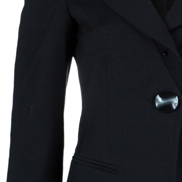 مملوكة مسبقًا Emporio Armani Black Tailored Blazer S