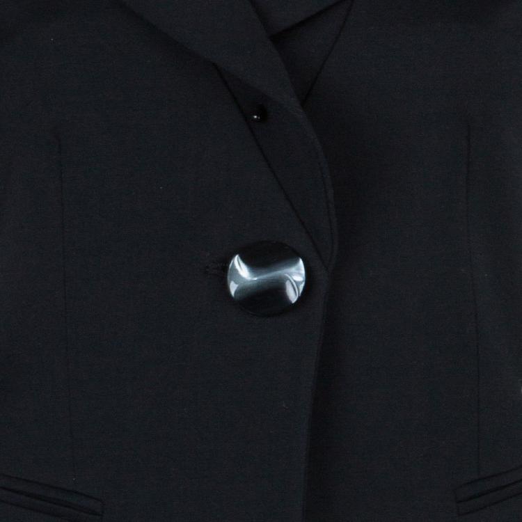مملوكة مسبقًا Emporio Armani Black Tailored Blazer S