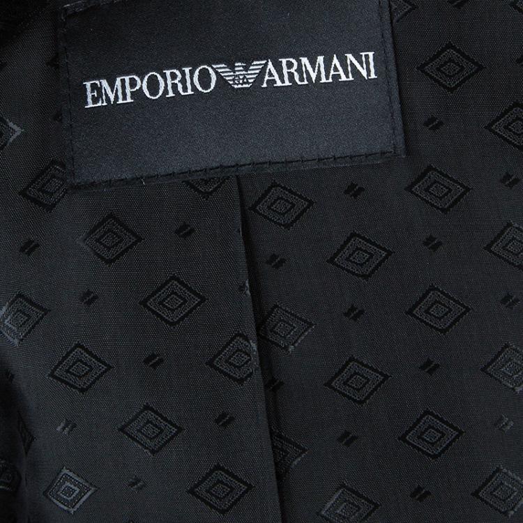 مملوكة مسبقًا Emporio Armani Black Tailored Blazer S