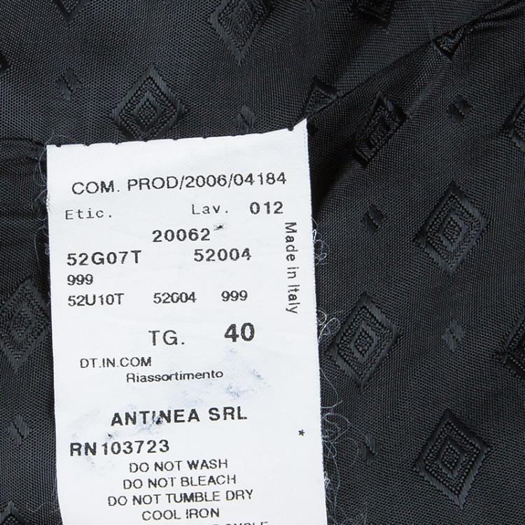 مملوكة مسبقًا Emporio Armani Black Tailored Blazer S