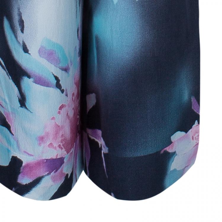 Pre Owned Emporio Armani Floral Print Pants S