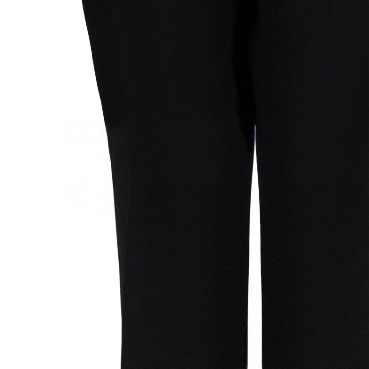 Pre Owned Emporio Armani Black Tailored Trousers L