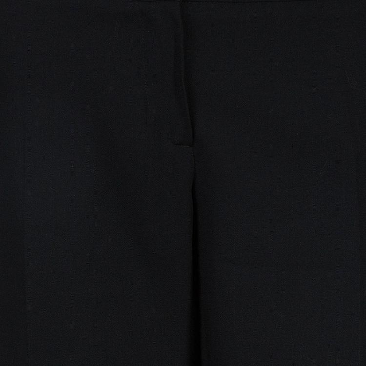 Pre Owned Emporio Armani Black Tailored Trousers L