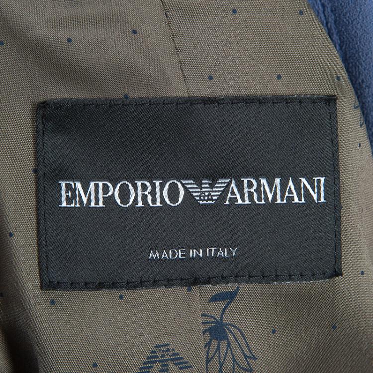 Pre Owned Emporio Armani Loop Detail Blazer M