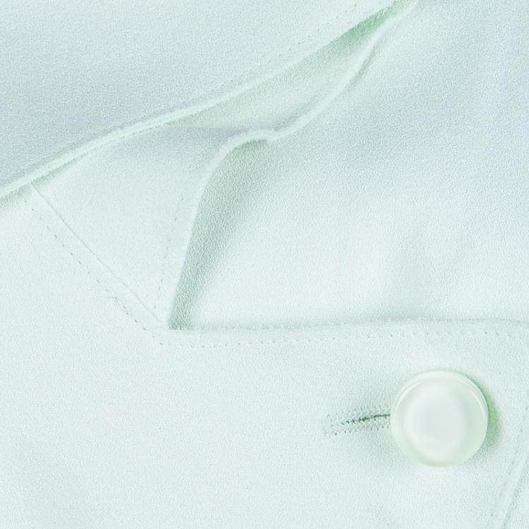 Pre Owned Emporio Armani Pale Mint Green Asymmetric Jacket L