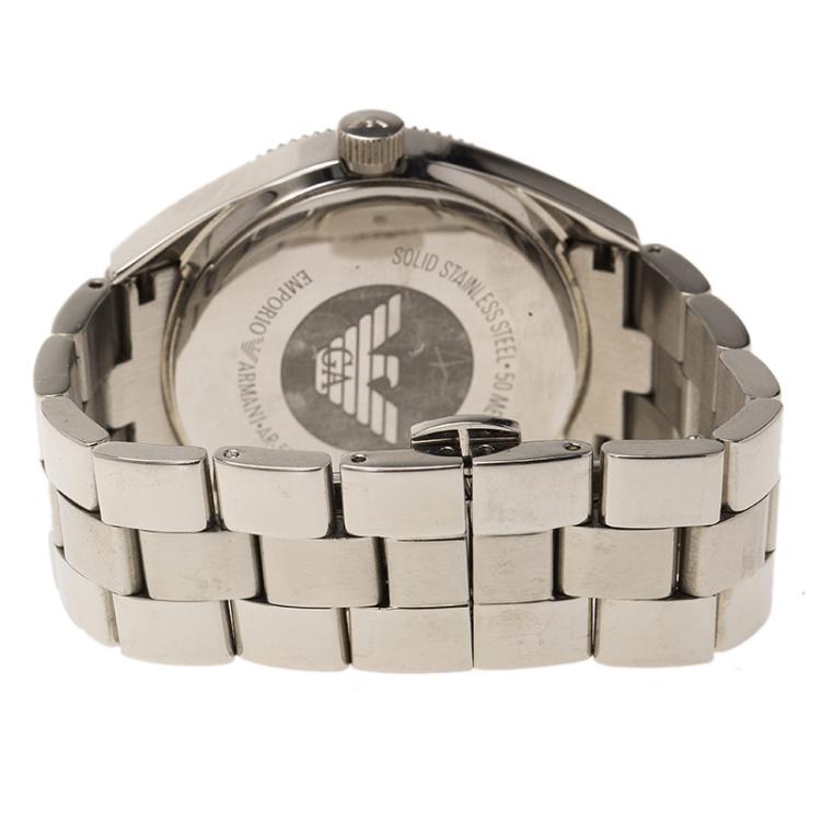 Pre Owned Emporio Armani AR-5781 Stainless Steel & Crystal Women's Wristwatch 39MM