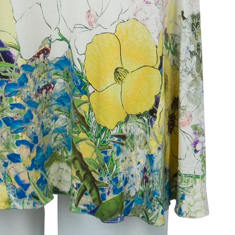 Pre Owned Erdem Multicolor Print Sleeveless Knit Dress L