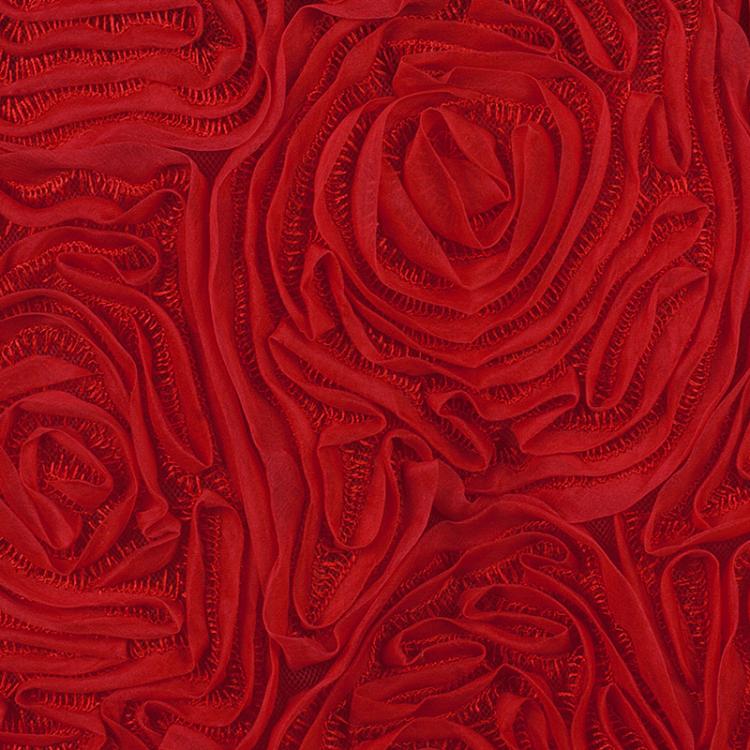Pre Owned Escada Red Rose Detail Skirt S