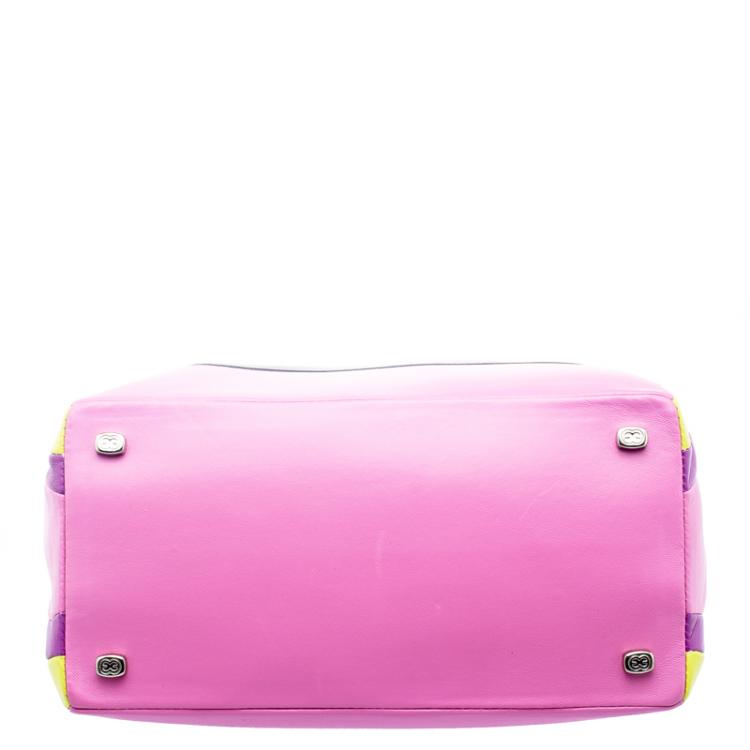 Pre Owned Escada Multicolor Leather Satchel 