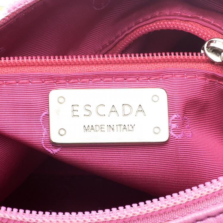 Pre Owned Escada Multicolor Leather Satchel 