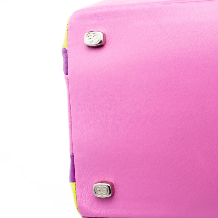 Pre Owned Escada Multicolor Leather Satchel 