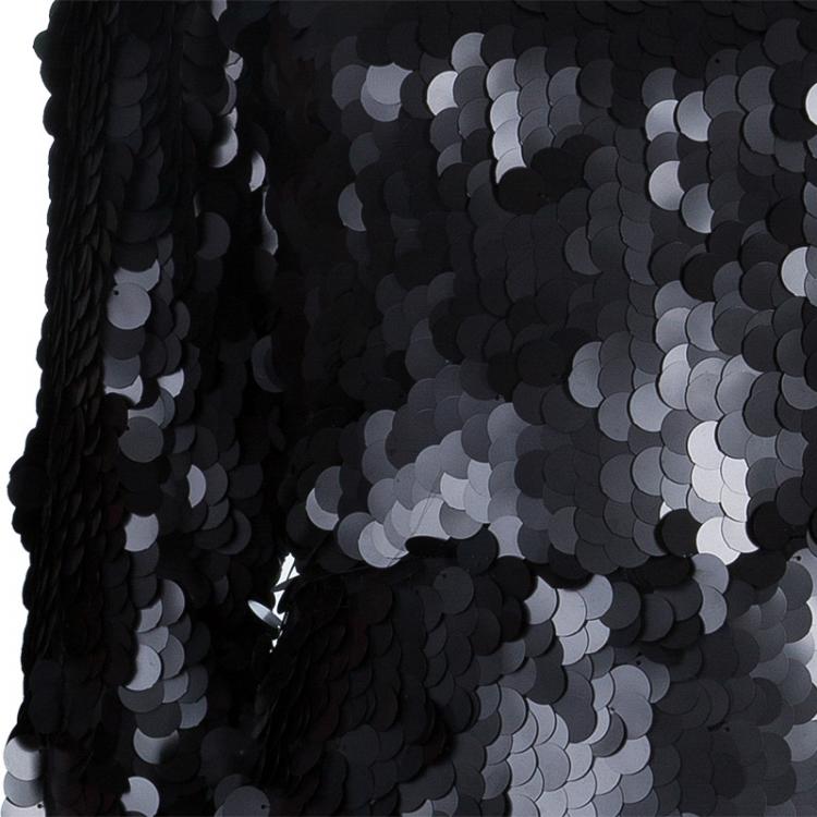 Pre Owned Essa Walla Black Paette Embellished Long Sleeve Dress S/M