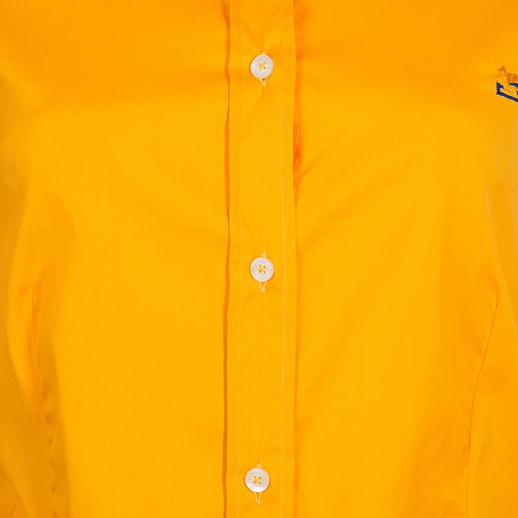 Pre Owned Etro Mustard Cotton Button Down Shirt L