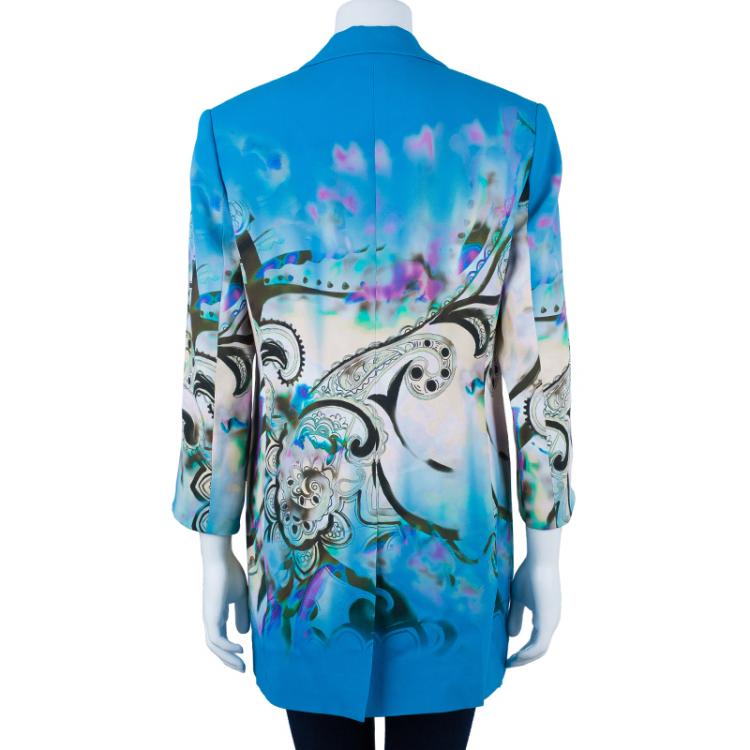 Pre Owned Etro Printed Oversized Blazer L